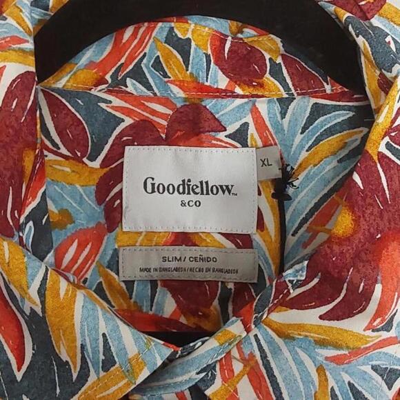 Slim Short Sleeve Button Shirt | Goodfellow & Co | X Large - Picture 6 of 10